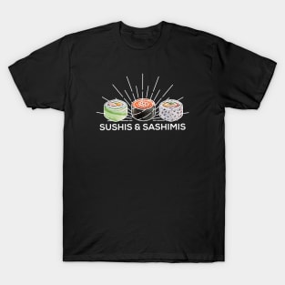 Letterkenny minimalist sushis and sashimis - white T-Shirt